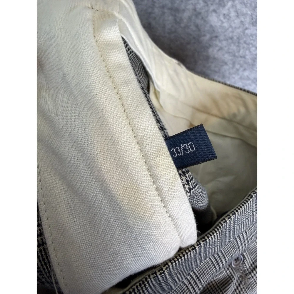 Vintage Polo Ralph Lauren Pants Men's 33 Trousers Wool Houndstooth 90s Tweed